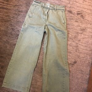 Everlane olive jeans